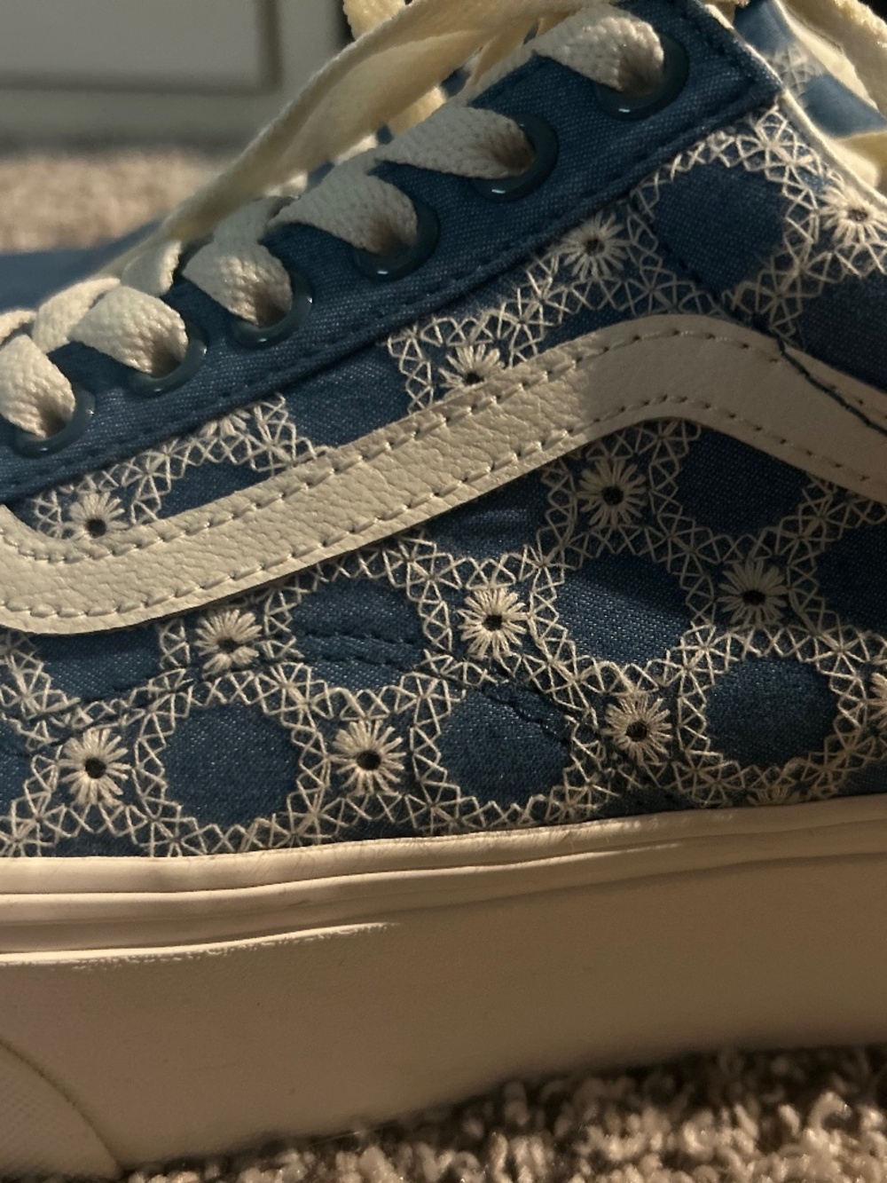 Low Top Blue Platform Vans